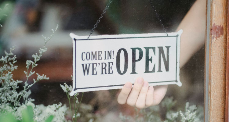 shop open sign - your website is your shop window
