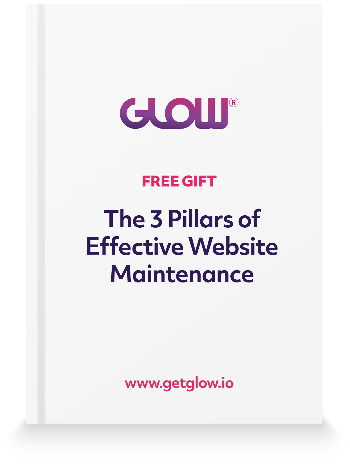 book cover for the book entitled the 3 pillars of effective website maintenance